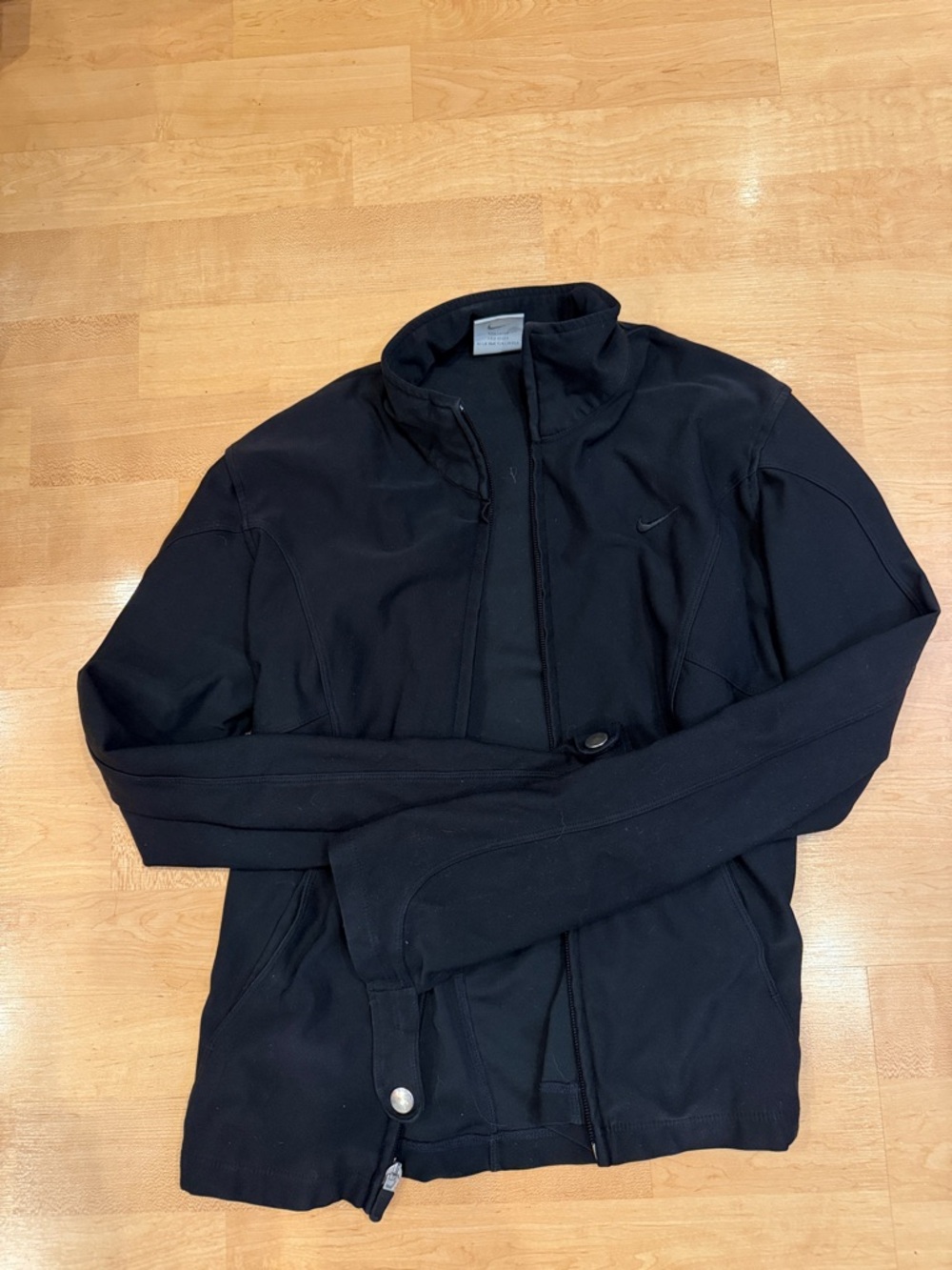 Nike Women’s  Black Lightweight Zip-Up Shirt Jacket